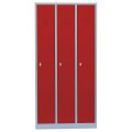 Stahl-Kleiderschrank / Spind, 3 Abteile, 90 cm in verschiedenen Farben