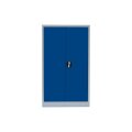 Flügeltürenschrank, 3 Ordnerhöhen, 80 cm RAL 5010 enzianblau / RAL 5010 enzianblau