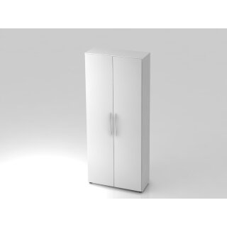 Aktenschrank "BASIC"  5 Ordnerhöhen - Korpus weiß / Türen in  weiß