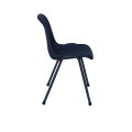 Formschalenstuhl "Comfort" ohne Armlehnen, Gestell schwarz, Sitzschale in verschiedenen Farben