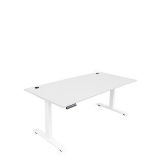 Schreibtisch elektrisch höhenverstellbar, 120 x 80 cm in weiß
