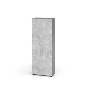Aktenschrank "PRO" 6 Ordnerhöhen - Korpus graphit, Türen beton